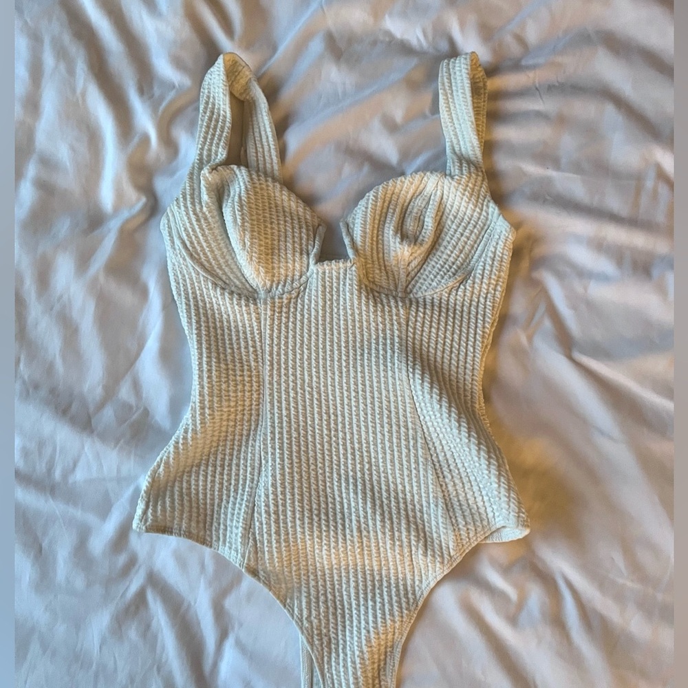 ASTR The Label white bodysuit